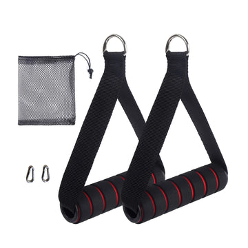 Heavy Duty D-Ring Gym Handles for Cable Machine & Bands