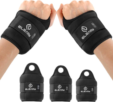 Wrist Weights with Thumb Loops Lock for Women & Men 1Lb*2/2Lbs*2/3Lbs*2
