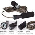 Adjustable Steel Wire Jump Rope for Speed Skipping & Fitness