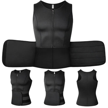 Men's Waist Trainer Vest Slimming Sauna Compression Top