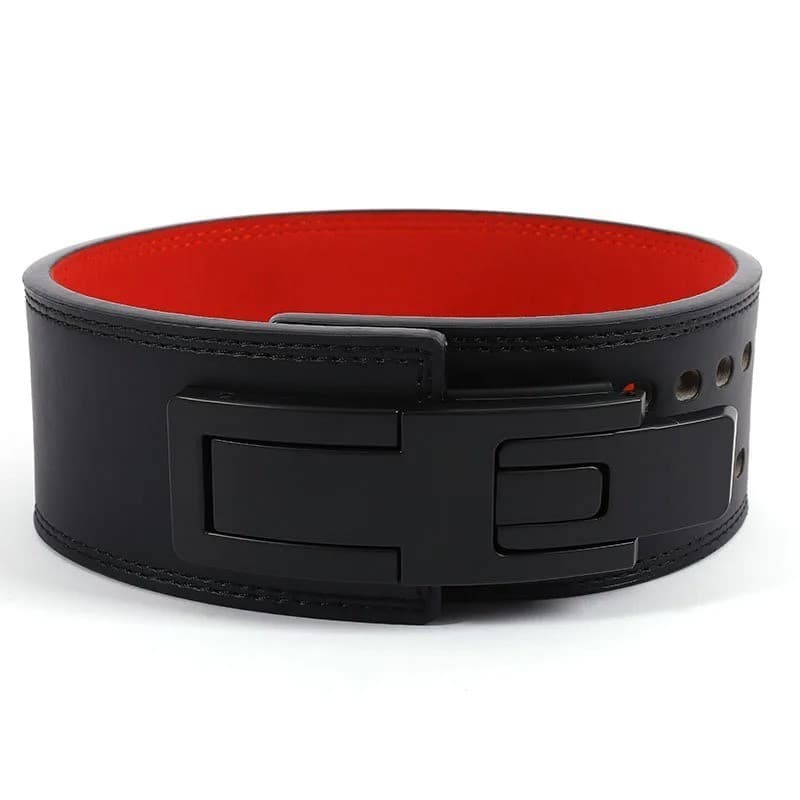 Leather Weightlifting Belt, Lever Buckle, view 5 of 8
