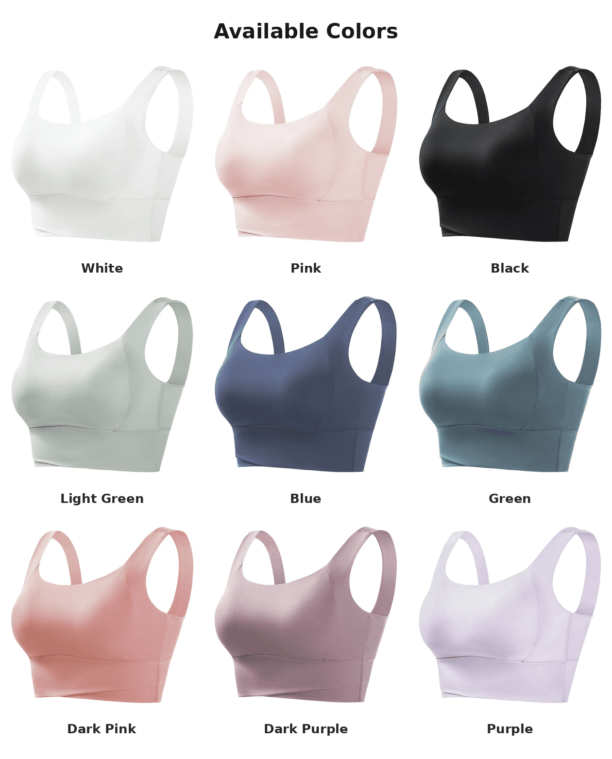 High-Impact Sports Bra, Wire-Free Racerback, view 1 of 8