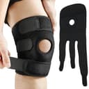Adjustable Knee Brace with Side Stays, Black, view 3 of 4