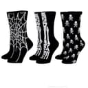 Skeleton Running Socks 3 Pack Crew Length, view 1 of 8