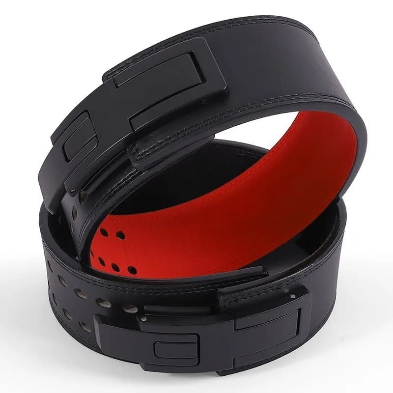 Leather Weightlifting Belt, Lever Buckle, view 1 of 8