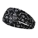 Skull Print Sports Headband, Wide Stretchy, view 4 of 4