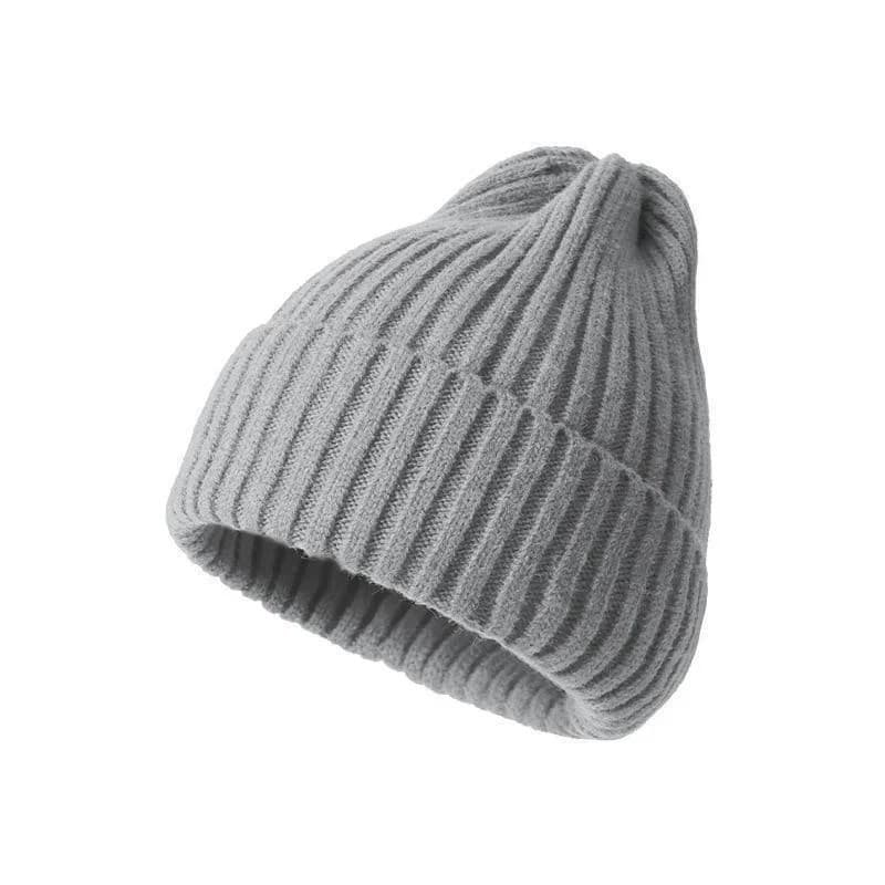 Ribbed Knit Beanie, Stretchy Unisex, view 4 of 4