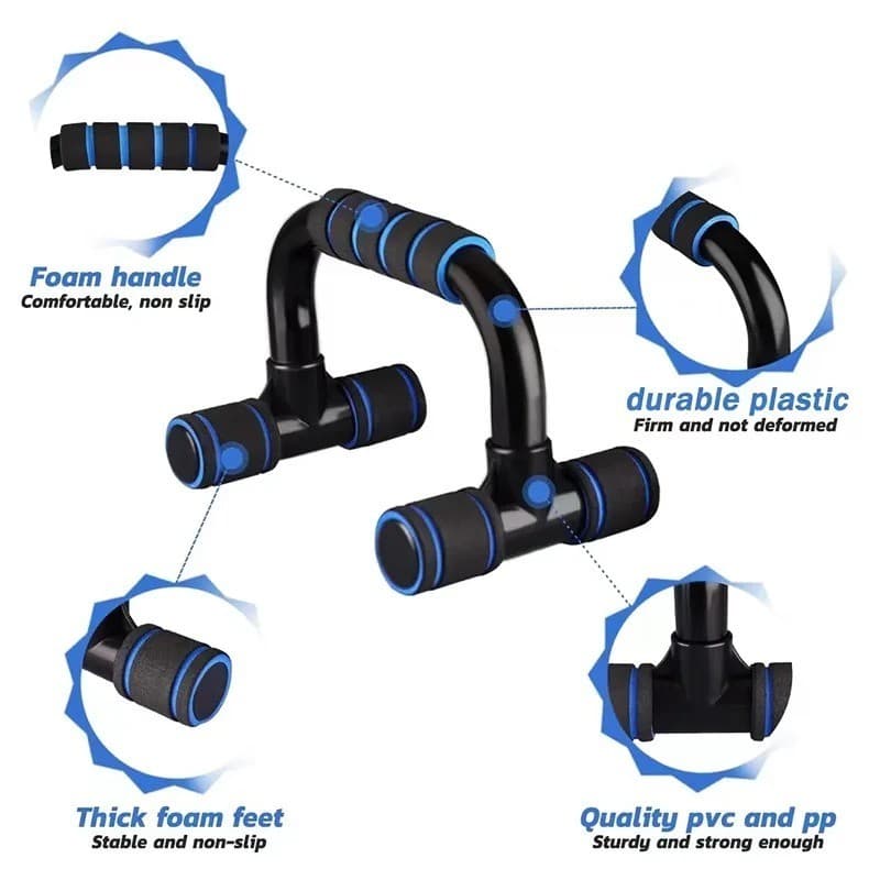Push-Up Bars, Padded Steel U-Shaped Pair, view 7 of 7