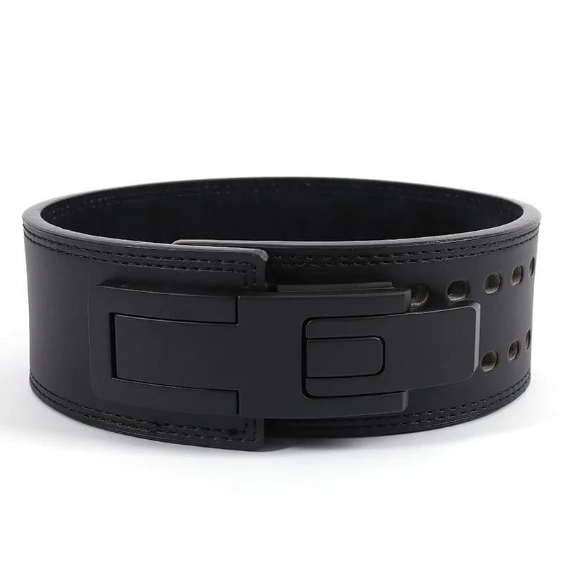 Leather Weightlifting Belt, Lever Buckle, view 4 of 8