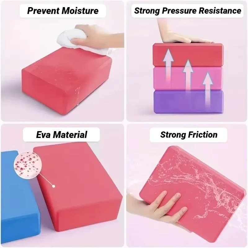 High Density Yoga Block, Foam Support, view 8 of 8