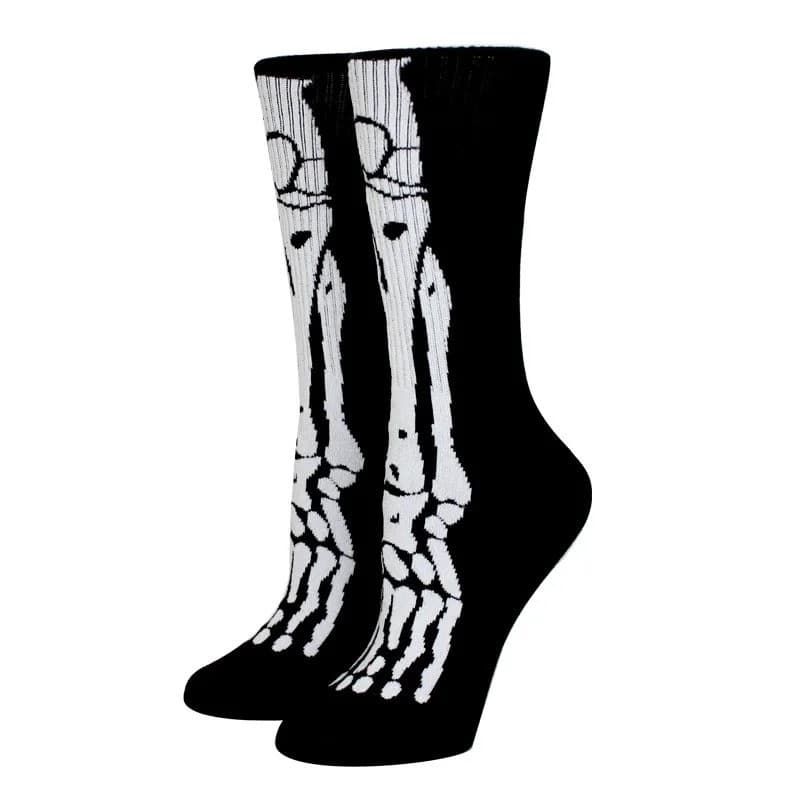 Skeleton Running Socks 3 Pack Crew Length, view 3 of 8