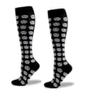Skull Print Knee High Running Socks, view 2 of 3