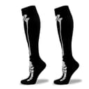 Skull Print Knee High Running Socks, view 1 of 3