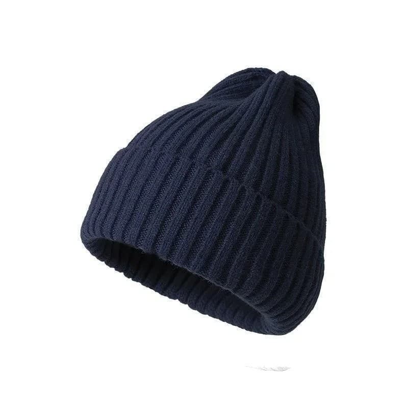 Ribbed Knit Beanie, Stretchy Unisex, view 2 of 4