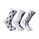 Skeleton Running Socks 3 Pack Crew Length, view 5 of 8