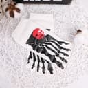 Skeleton Bone Five Toe Socks, Skull Print, view 2 of 8