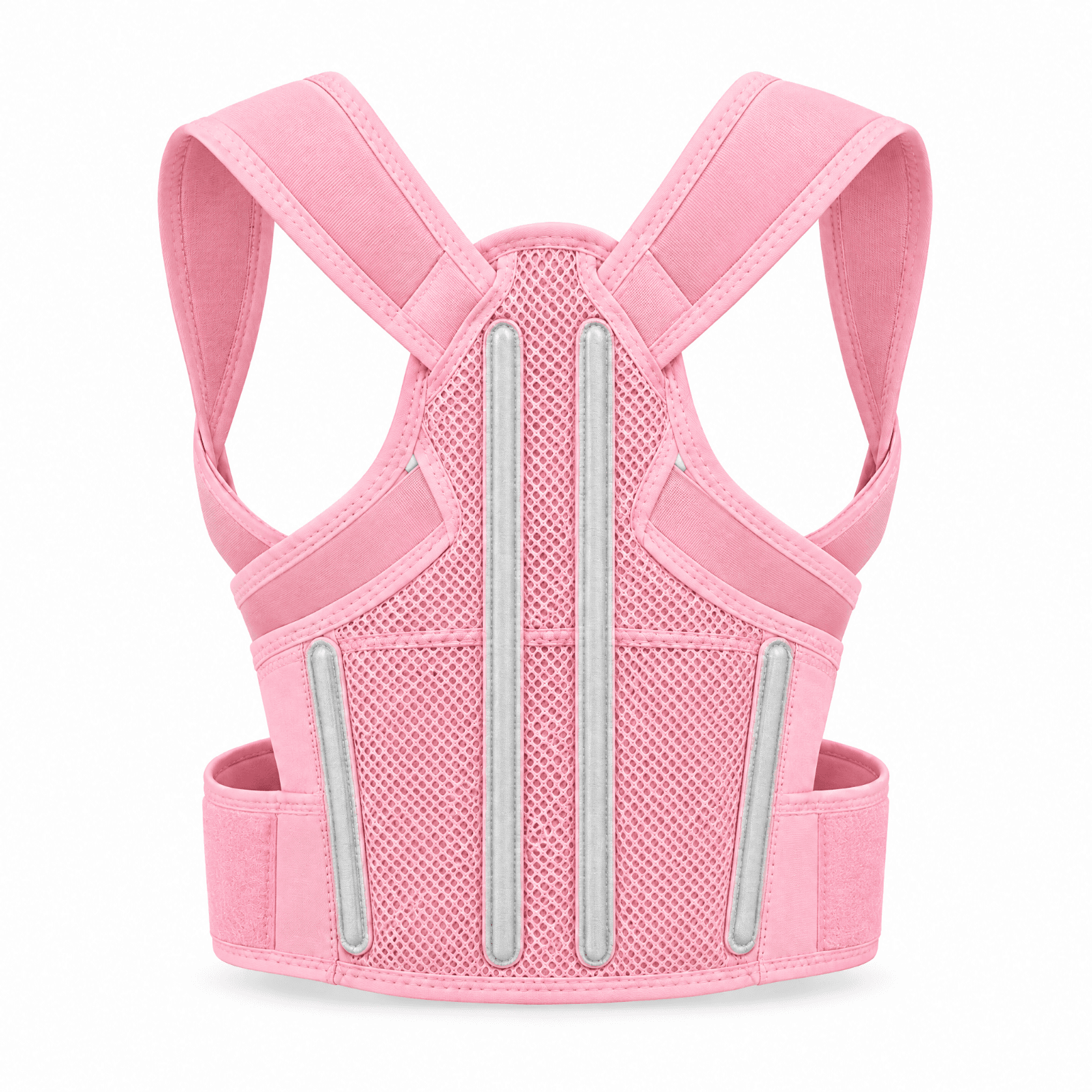 Upper Back Brace for Women, Pink Adjustable Shoulder Support, view 1 of 3