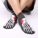 Skeleton Bone Five Toe Socks, Skull Print, view 8 of 8