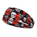 Skull Print Sports Headband, Wide Stretchy, view 2 of 4