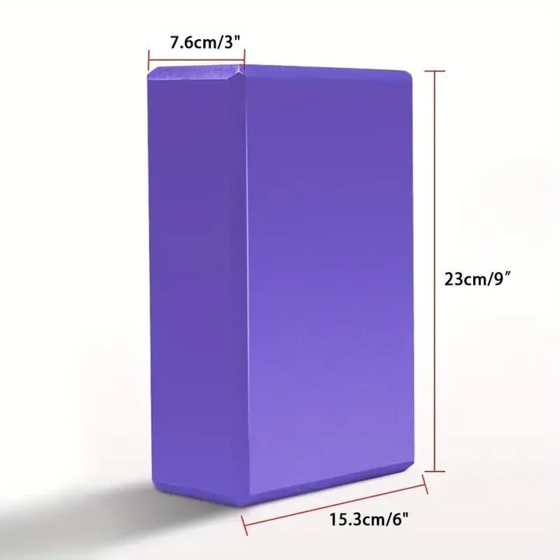 High Density Yoga Block, Foam Support, view 6 of 8
