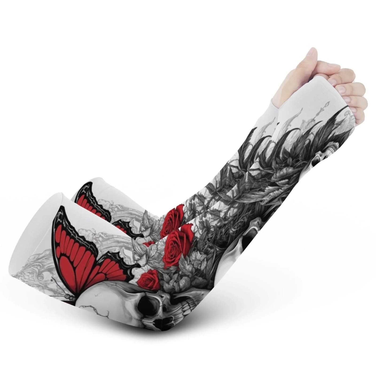 Skull Rose Arm Sleeves, Cool-Touch Stretch, view 2 of 4