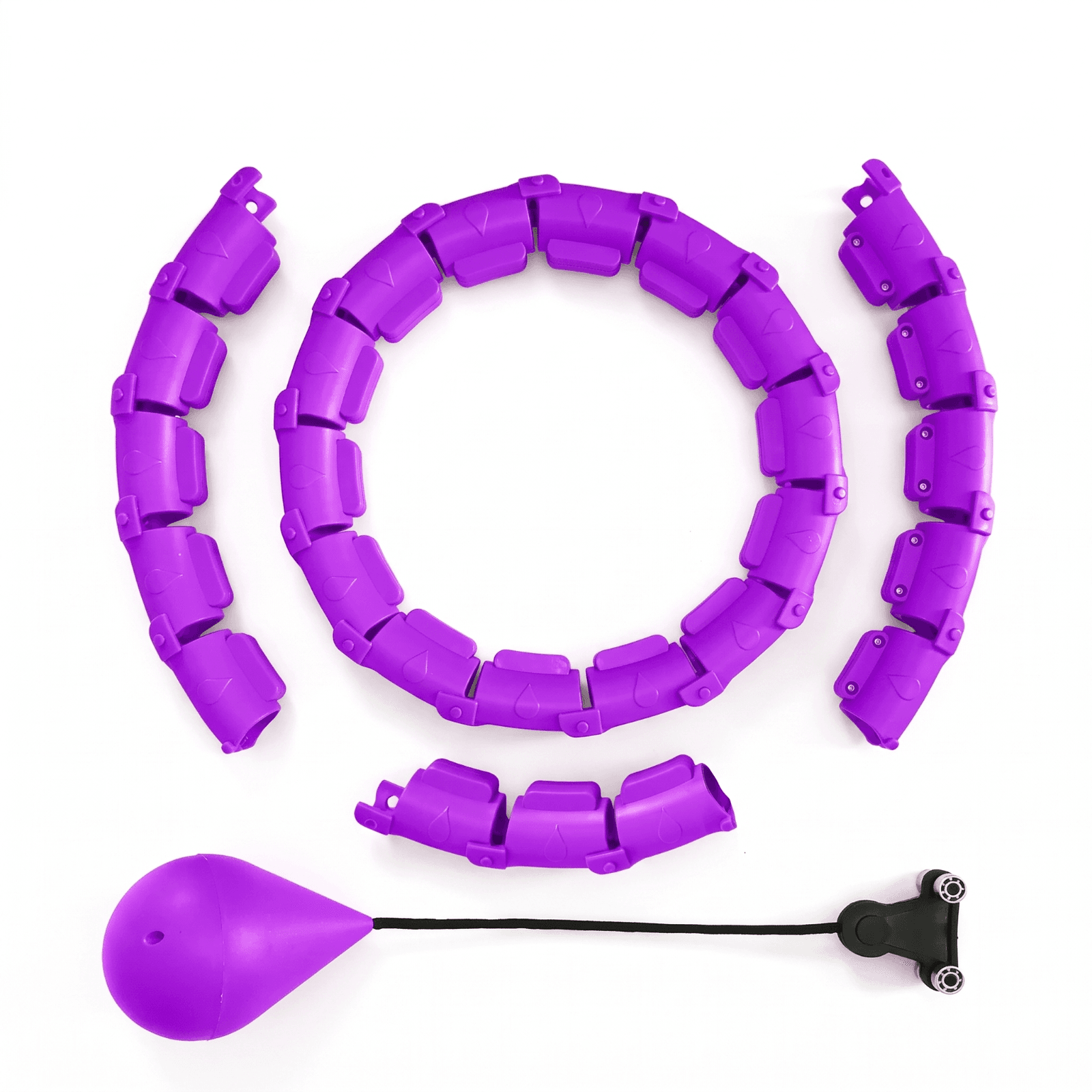 Smart Waist Hula Hoop, 24-Knot Fitness Hoop, view 2 of 6