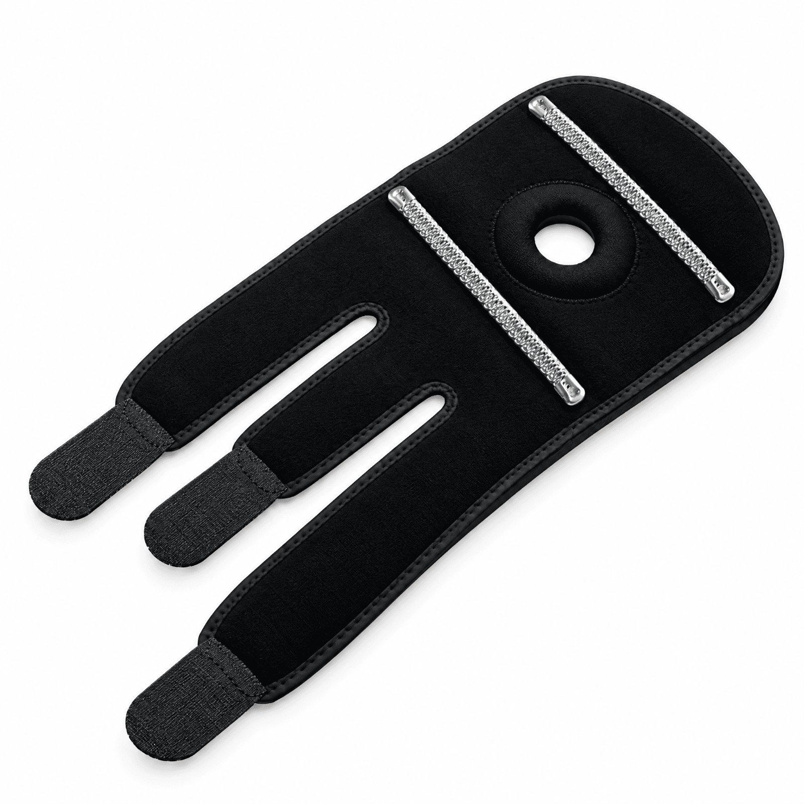 Adjustable Knee Brace with Side Stays, Black, view 2 of 4