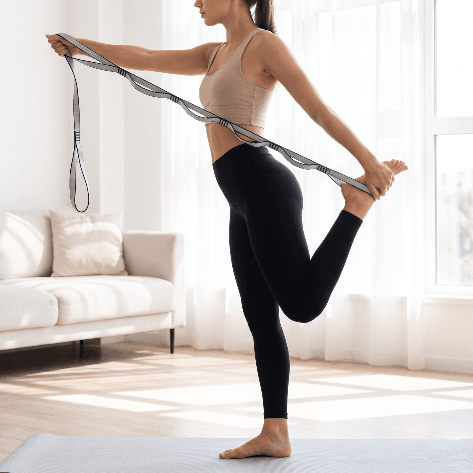 Daisy Chain Yoga Stretching Strap, view 6 of 6