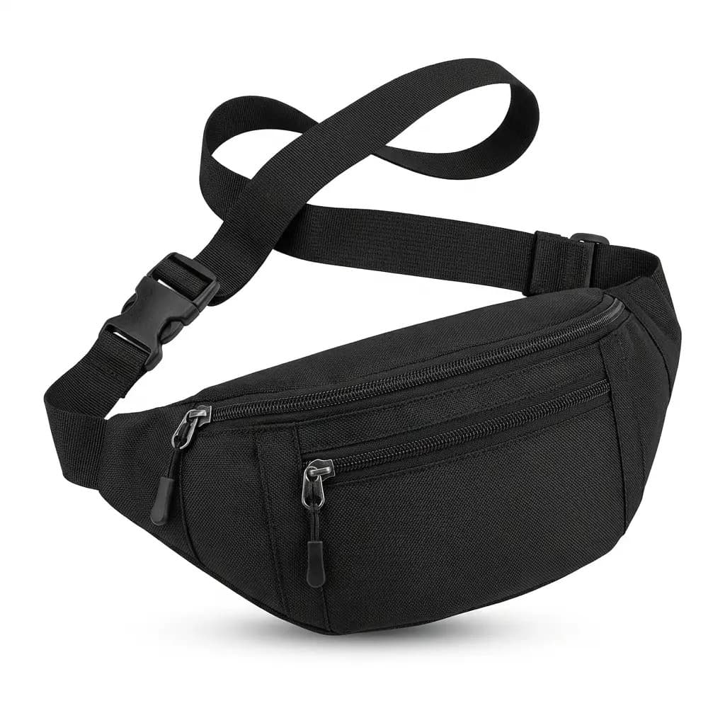 Crossbody Belt Bag Sling - Adjustable Training Waist Bag