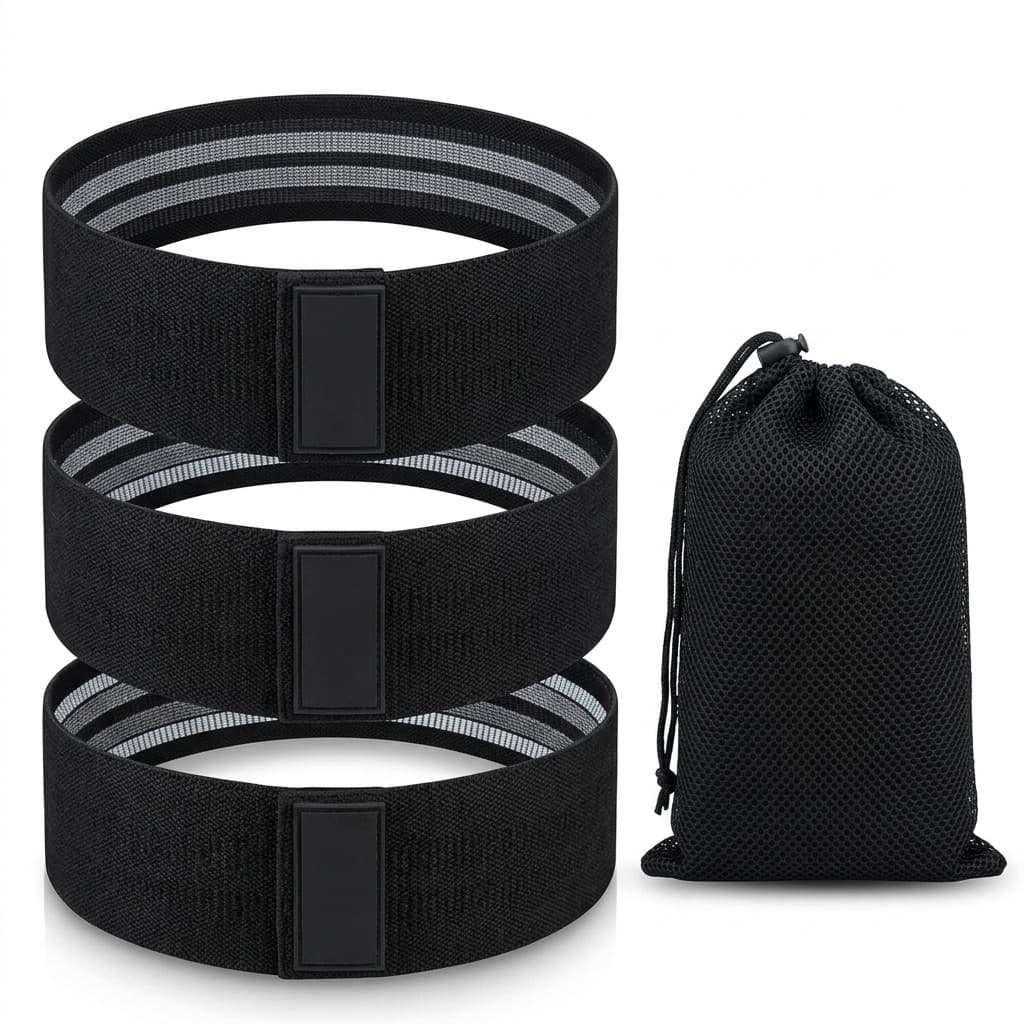 Fabric Booty Resistance Bands - Non-Slip Glute Training Set