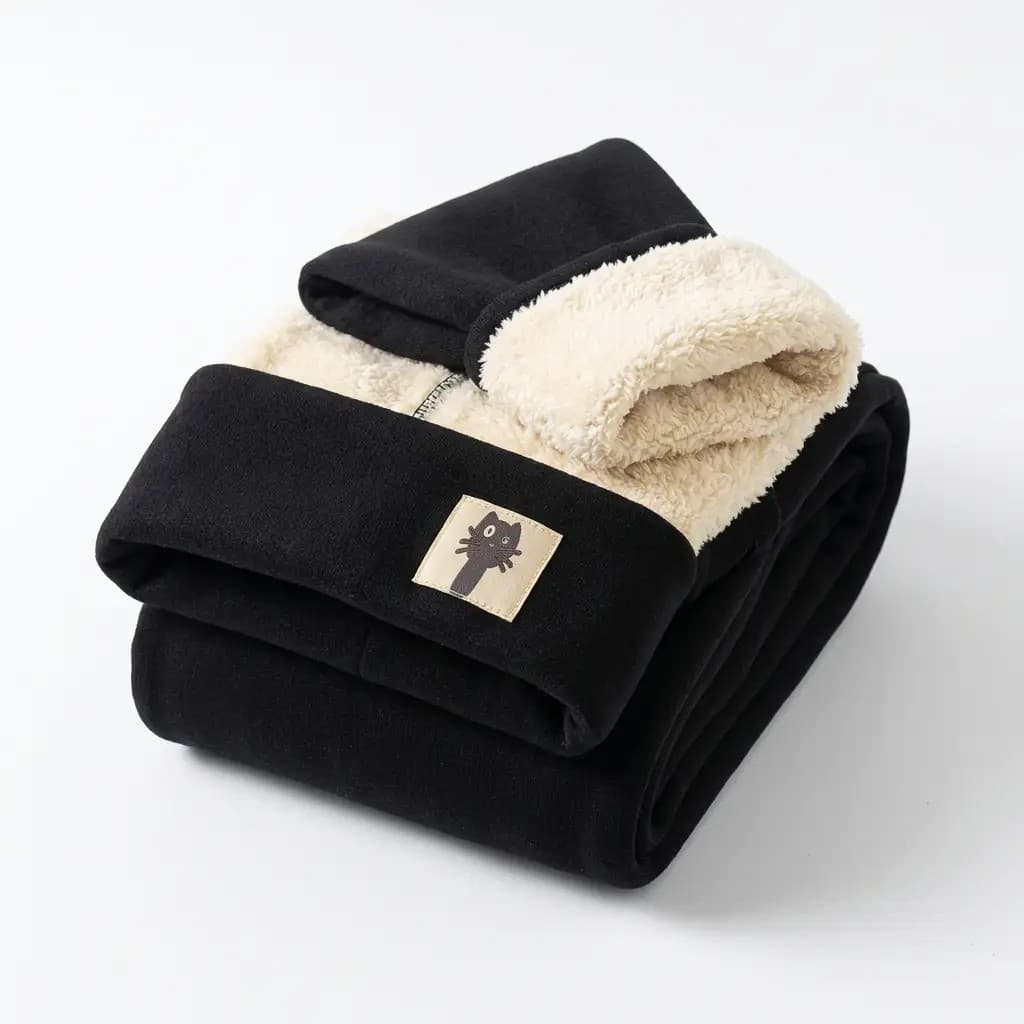 Fleece-Lined Thermal Leggings - Warm Winter Halloween Tights
