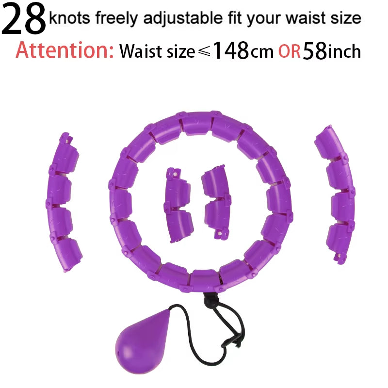 Smart Sport Hoop: Adjustable Weighted Exercise Hoop for Adults