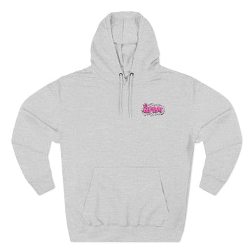 Gym Raat Hoodie — Pink Empowerment Streetwear with Motivational Script