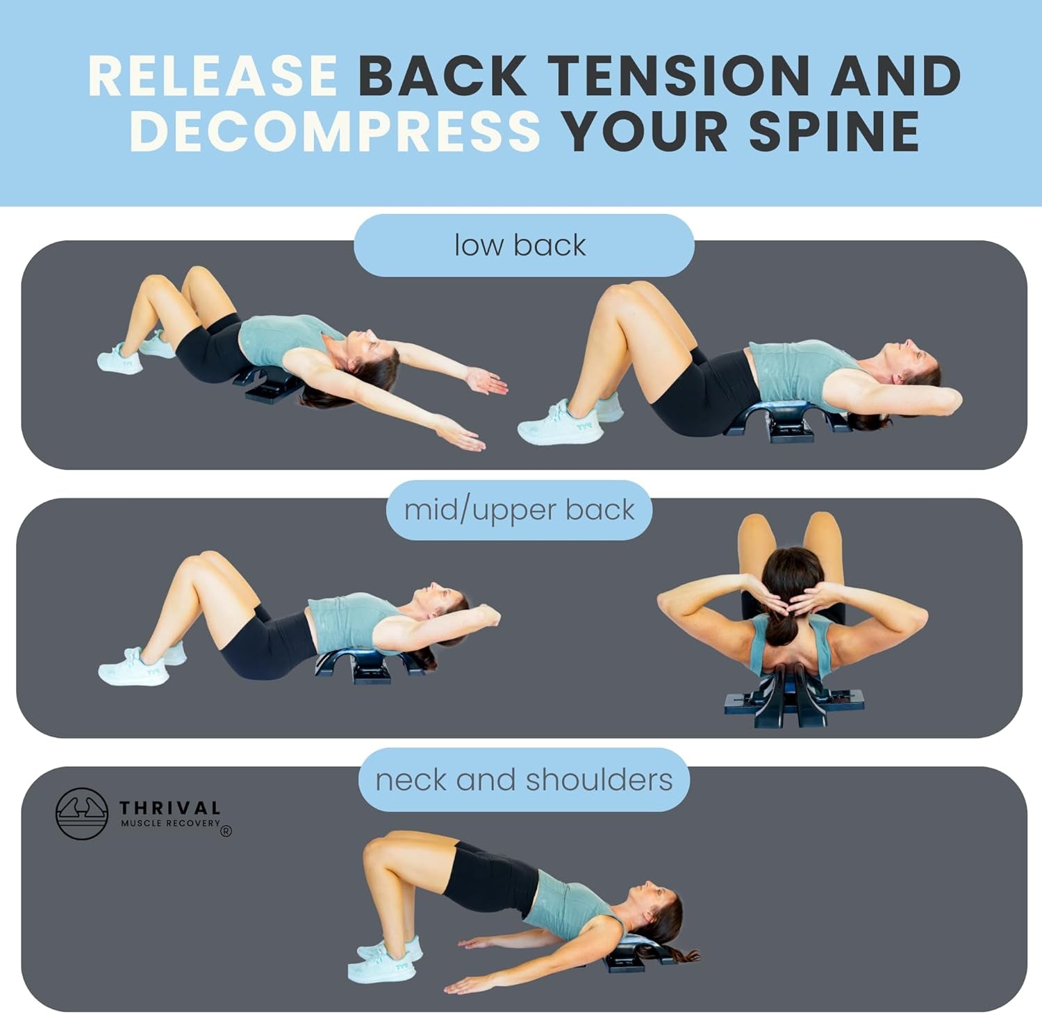 Back Stretcher - Fully Adjustable Back and Neck Stretcher