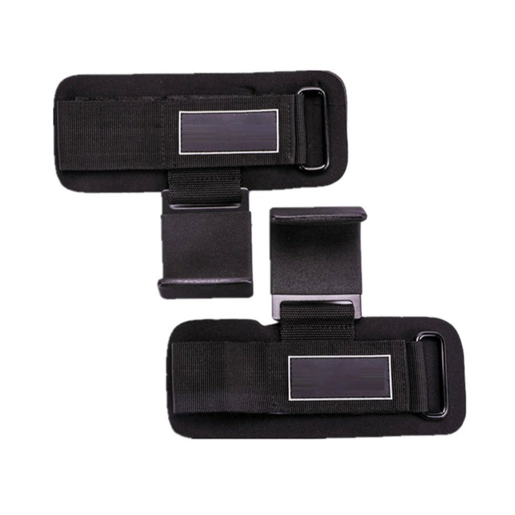 2 PCS Weight Lifting Hooks Weight Strap Pull-Ups Power Lifting Gloves