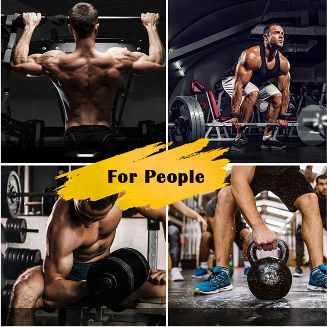2 PCS Weight Lifting Hooks Weight Strap Pull-Ups Power Lifting Gloves