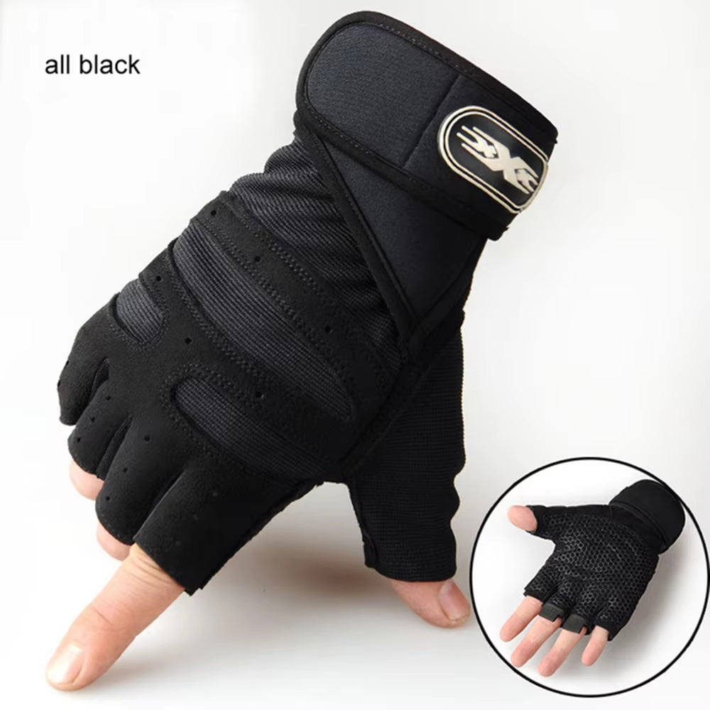 Weight Lifting Gloves for Men/Women with Wrist Wrap & Half Finger