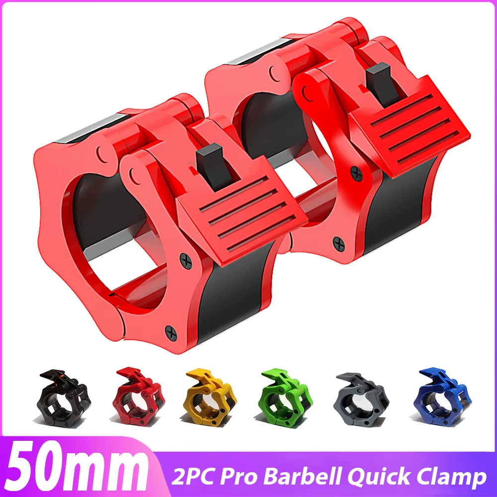 Pro Dumbbell Barbell Lock Clips Quick O-Rod Weight Lifting Gym