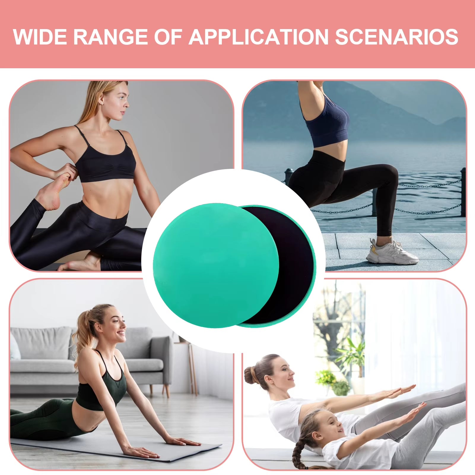 Core Slider Pilates Discs for Full-Body Workout & Ab Training