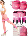 Ankle Resistance Bands with Cuffs | Pink Booty Band
