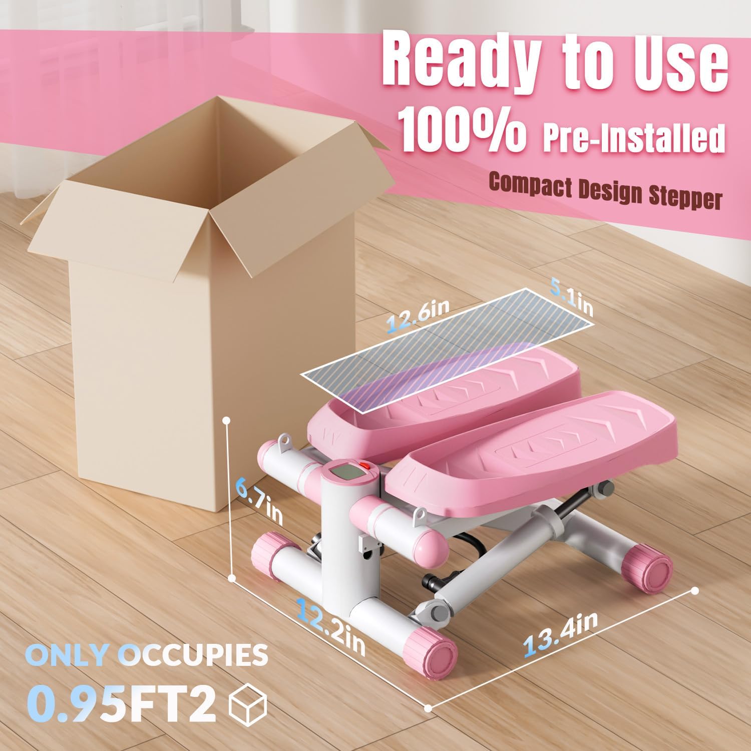Steppers for Exercise at Home, Adjustable Resistance Stair Steppers