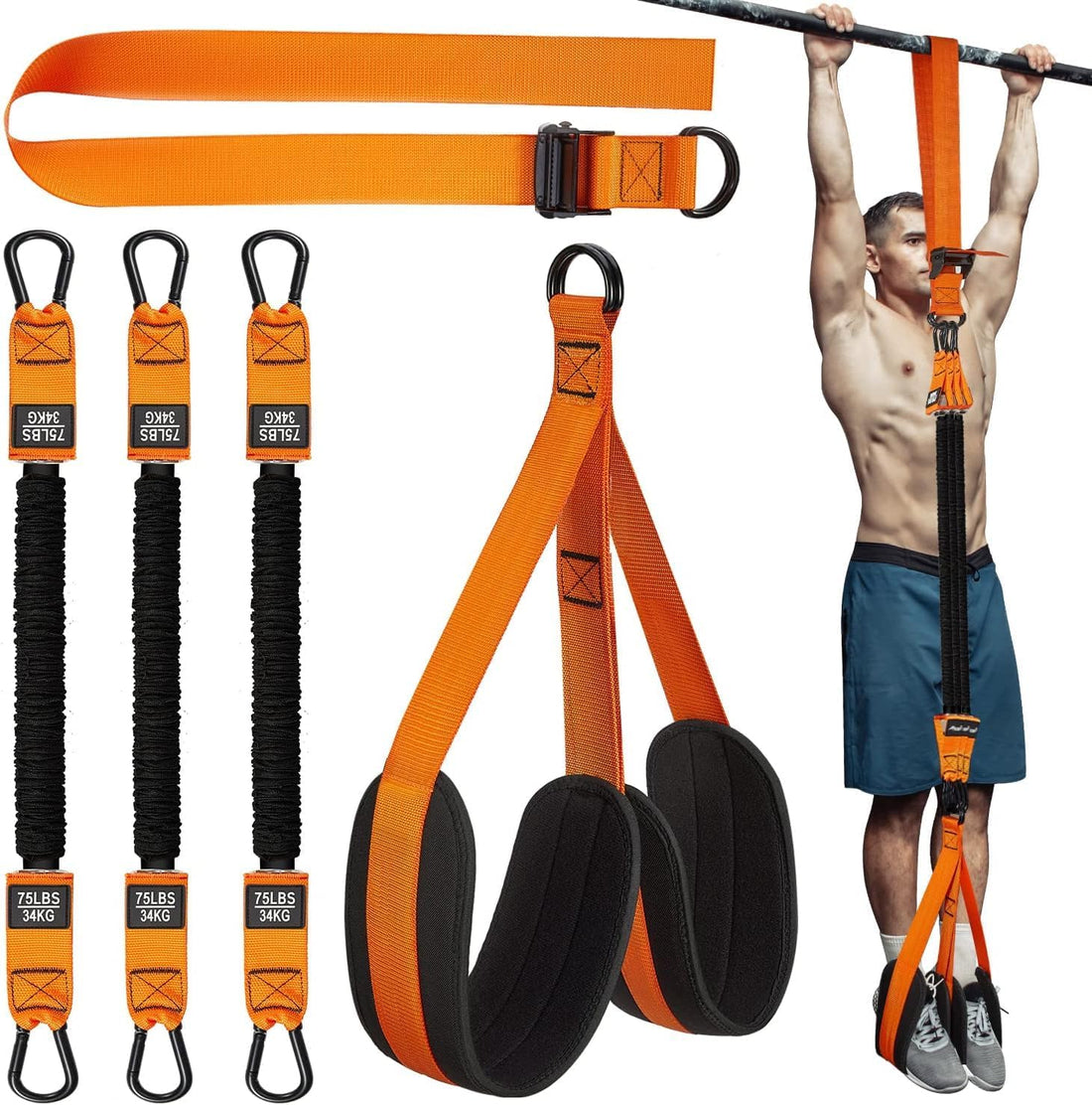 Pull up Assistance Bands, Heavy Duty Resistance Band for Pull up Bar, Adjustable