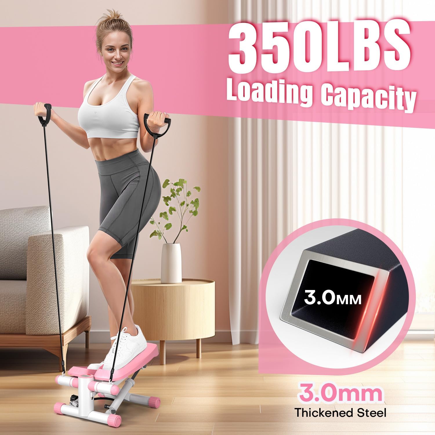 Steppers for Exercise at Home, Adjustable Resistance Stair Steppers
