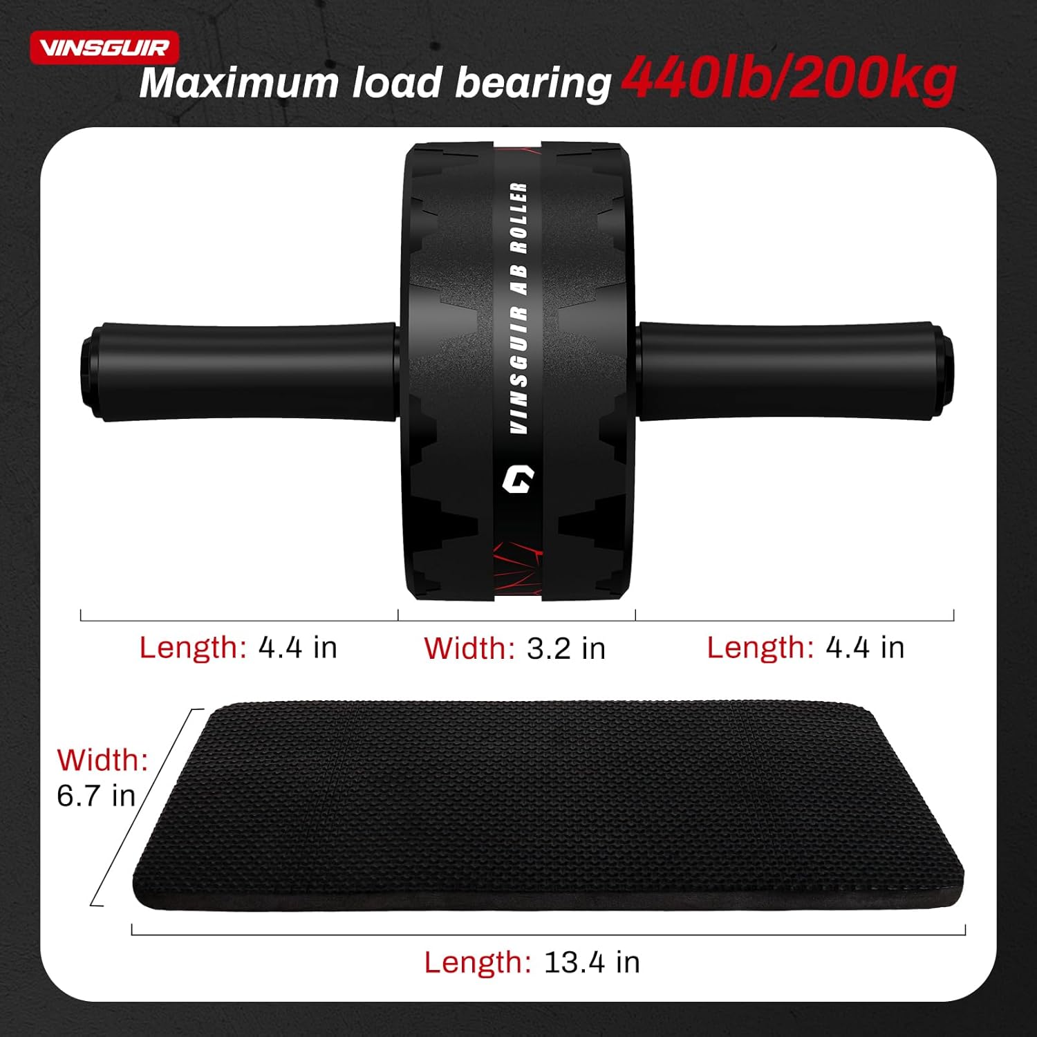 Ab Roller Wheel, Abs Workout Equipment for Abdominal & Core Strength Training