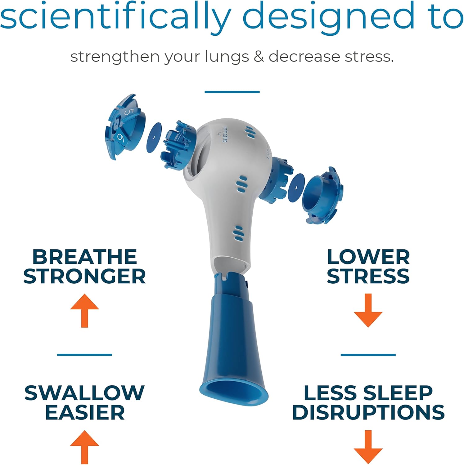 Natural Breathing Exerciser Trainer for Drug-Free Respiratory Therapy