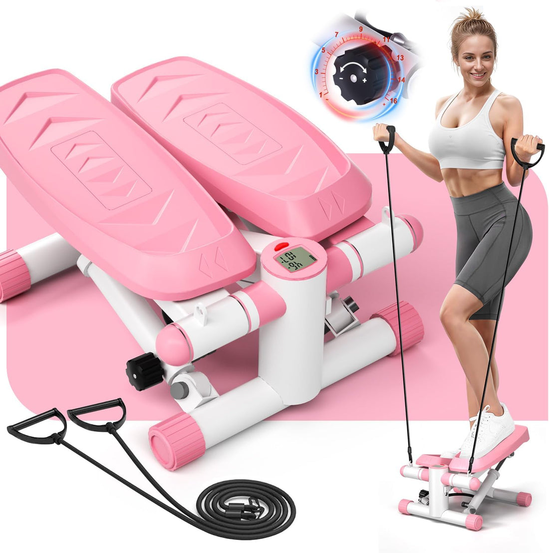 Steppers for Exercise at Home, Adjustable Resistance Stair Steppers