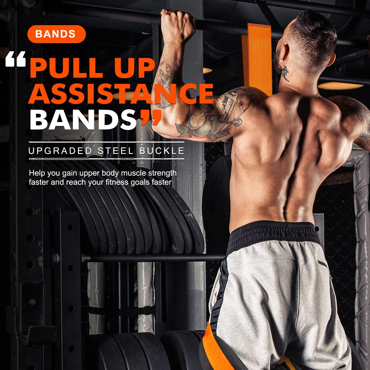 Pull up Assistance Bands, Heavy Duty Resistance Band for Pull up Bar, Adjustable