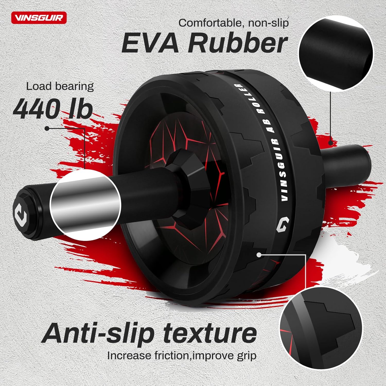 Ab Roller Wheel, Abs Workout Equipment for Abdominal & Core Strength Training