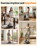 Steppers for Exercise, Stair Stepper with Resistance Bands, Mini Stepper