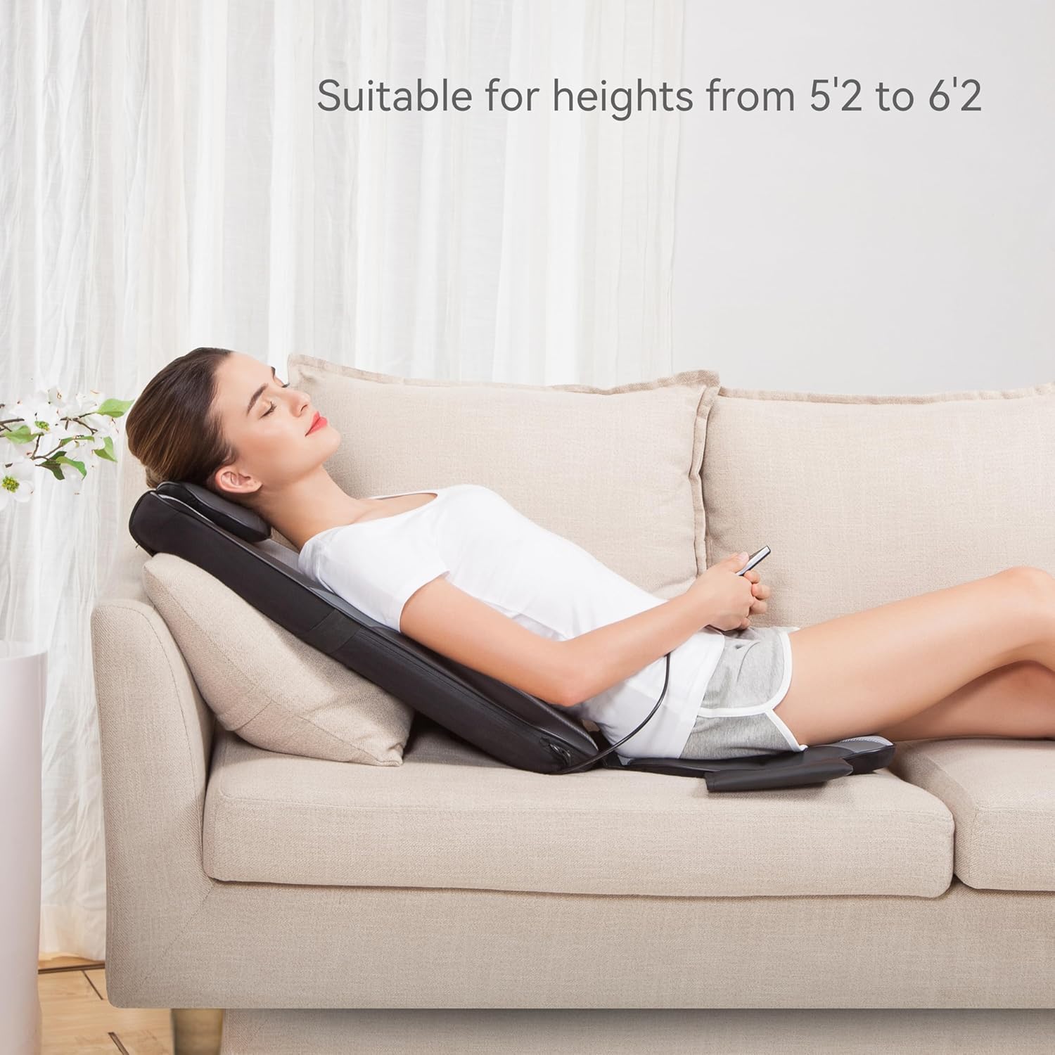 Shiatsu Massage Cushion with Heat Massage Chair Pad